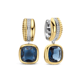 Blue Cushion Structure Hoops