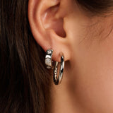 Classic Silver Oversized Hoops 25mm
