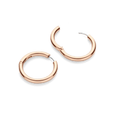 Classic Rosé Oversized Hoops 25mm