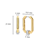 TI SENTO Medium Hoops - 7919ZY