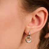 Zirconia Crossover Circle Hoops