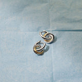 Zirconia Crossover Circle Hoops