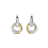 Zirconia Crossover Circle Hoops