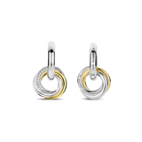 Zirconia Crossover Circle Hoops