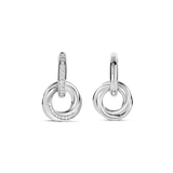 Zirconia Crossover Circle Hoops