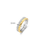 Vintage Zirconia Chain Ring