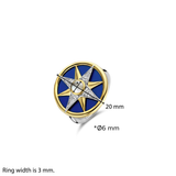 Compass Star Ring