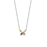 Bicolor Cross Necklace