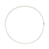 Long Pearl Necklace with chain 90cm