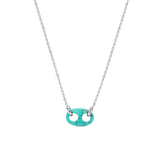 Coffee Bean Turqoise Necklace