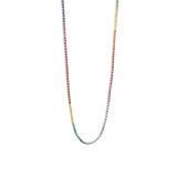 Multi Colour Tennis Necklace
