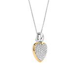 Zirconia Heart Necklace with pendant
