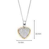 Zirconia Heart Necklace with pendant