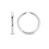 Classic Oversized Hoops Silver 30mm
