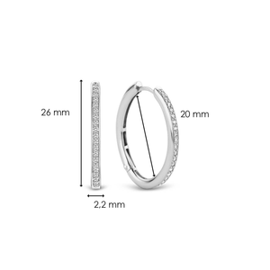 TI SENTO Oversized hoops - 7789ZI