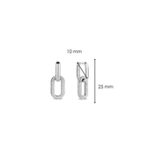 Signature Ribbed Chain Hoops
