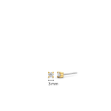 Classic Zirconia Earstuds 3mm