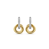 Zirconia Crossover Circle Hoops