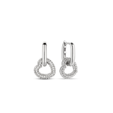 Zirconia Heart Earrings