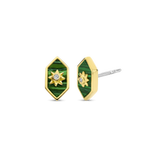 Emerald Sun Earrings