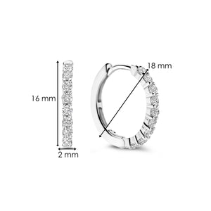 TI SENTO Medium Hoops - 7958ZI