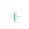 TI SENTO Ear Party Charm 9234TQ_H