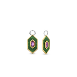 Emerald Cosmic Earcharms