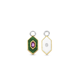 Emerald Cosmic Earcharms